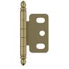 Partial Wrap Inset Free Swing Ball Tip Hinge for 3/4" Doors Golden Champagne Amerock PK3180TBBBZ