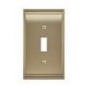 Candler Single Toggle Wall Plate 4-15/16" Wide Golden Champagne Amerock BP36500BBZ