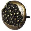 Round Grape Motif Clavo 1-3/16" Diameter Antique Brass Handcrafted Hardware HCL1254