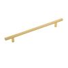 Bar Pull 7-9/16" Center to Center Royal Brass 5/Pack Hickory Hardware HH075597-RLB-5B