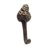 Little Hook with Grapes 2-1/4" Long Antique Brass Handcrafted Hardware HHK7012