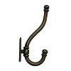 Heavy Traditional Hook 6-1/4" Long Antique Brass Handcrafted Hardware HHK7048