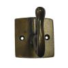 Medium Single Hook 1-7/8" Long Antique Brass Handcrafted Hardware HHK7066