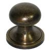 Half Sphere Knob with Small Base 3/4" Diameter Antique Brass Handcrafted Hardware HKN1020