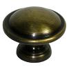 Bulb Shaped Knob 1-1/8" Diameter Antique Brass Handcrafted Hardware HKN1036