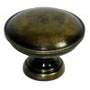 Bulb Shaped Knob 1-1/4" Diameter Antique Brass Handcrafted Hardware HKN1038