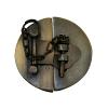 Round Plain Latch with Chain 2-1/2" Diameter Antique Brass Handcrafted Hardware HLA1014