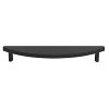 Half Moon Appliance Pull 12" Center to Center Matte Black Hapny Home HM1022-MB