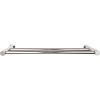Hopewell Bath Double Towel Bar 18" Center to Center Polished Nickel Top Knobs HOP7PN