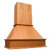 Straight Front Island 42" Wide Island Range Hood with Broan Liner Hickory Omega National RI2142HUF1