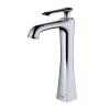 Woodburn Single Handle Vessel Bathroom Faucet and Pop-Up Drain Chrome Karran KBF412C