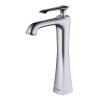 Woodburn Single Handle Vessel Bathroom Faucet and Pop-Up Drain Stainless Steel Karran KBF412SS