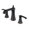 Woodburn Widespread Two Handle Bathroom Faucet and Pop-Up Drain Oil Rubbed Bronze Karran KBF414ORB