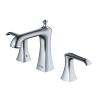 Woodburn Widespread Two Handle Bathroom Faucet and Pop-Up Drain Stainless Steel Karran KBF414SS