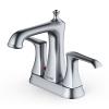 Woodburn Two Handle Bathroom Faucet and Pop-Up Drain Stainless Steel Karran KBF416SS