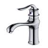 Dartford Single Handle Basin Bathroom Faucet and Pop-Up Drain Chrome Karran KBF430C
