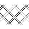 36" X 48" Round Wire 1"/1/4" Mesh Grill Satin Nickel Kent Design 114 1/4F SN 36X48