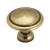 Everyday Heritage Knob 1-3/8" Dia Light Antique Brass Amerock 848LB
