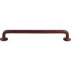 Aspen Rounded Pull 12" Center to Center Mahogany Bronze Top Knobs M1403