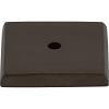 Aspen Square Backplate 1-1/4" Dia Medium Bronze Top Knobs M1452