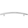 Nouveau Curved Bar Pull 6-5/16" Center to Center Polished Chrome Top Knobs M537