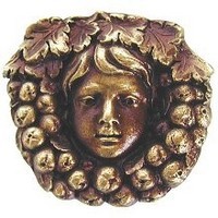 Notting Hill NHK-119-AB, Fruit Of The Vine Knob in Antique Brass, Tuscan