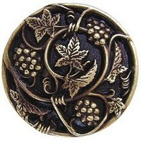 Notting Hill NHK-129-AB, Grapevines Knob in Antique Brass, Tuscan
