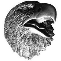 Notting Hill NHK-151-AP, Proud Eagle Knob in Antique Pewter, Great Outdoors