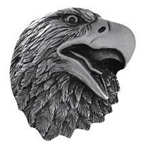 Notting Hill NHK-151-BP, Proud Eagle Knob in Brilliant Pewter , Great Outdoors