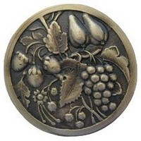 Notting Hill NHK-174-AB, Tuscan Bounty Knob in Antique Brass, Tuscan