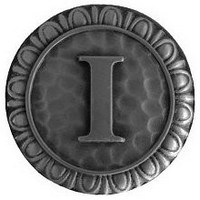 Notting Hill NHK-188-AP, Initial I Knob in Antique Pewter, Jewel