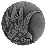 Notting Hill NHK-324-AP-L, Cockatoo Knob in Antique Pewter (Small - Left Side), Tropical