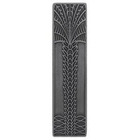 Notting Hill NHP-322-AP, Royal Palm Pull in Antique Pewter (Vertical), Tropical