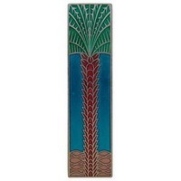 Notting Hill NHP-322-BP-A, Royal Palm Pull in Brilliant Pewter/Turquoise (Vertical), Tropical