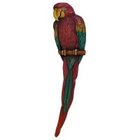 Notting Hill NHP-329-BHT-R, Macaw Pull in Hand-Tinted Antique Brass (Right Side), Tropical