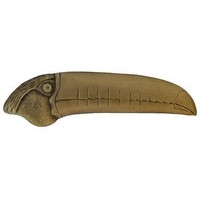Notting Hill NHP-330-AB-L, Toucan Pull in Antique Brass (Left Side), Tropical