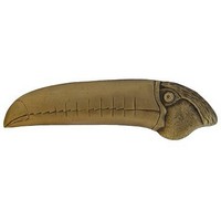Notting Hill NHP-330-AB-R, Toucan Pull in Antique Brass (Right Side), Tropical