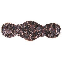Notting Hill NHP-602-AC, Florid Leaves Pull in Antique Copper, Floral