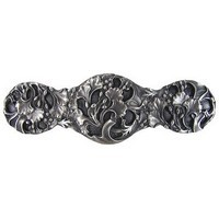 Notting Hill NHP-602-AP, Florid Leaves Pull in Antique Pewter, Floral