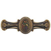 Notting Hill NHP-613-BHT, Fruit Bouquet Pull in Hand-Tinted Antique Brass, Tuscan