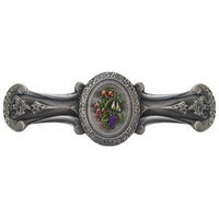 Notting Hill NHP-613-PHT, Fruit Bouquet Pull in Hand-Tinted Antique Pewter, Tuscan