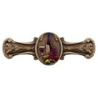Notting Hill NHP-640-BHT, Best Cellar Pull in Hand-Tinted Antique Brass, Tuscan