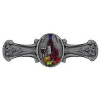 Notting Hill NHP-640-PHT, Best Cellar Pull in Hand-Tinted Antique Pewter, Tuscan