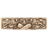 Notting Hill NHP-652-AB, Leafy Carrot Pull in Antique Brass, Kitchen Garden