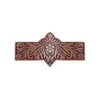 Notting Hill NHP-678-AB-A, Dianthus Pull in Antique Brass/Cayenne, English Garden