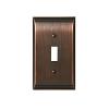 Candler Single Toggle Wall Plate 4-15/16" Wide Oil Rubbed Bronze Amerock BP36500ORB