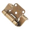 1/2" Overlay Partial Wrap Self-Closing Hinge Antique Brass Hickory Hardware P2710F-AB