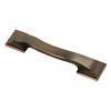 Deco Pull 3-1/2" Center to Center Oil-Rubbed Bronze Highlighted Hickory Hardware P3100-OBH