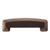Bridges Cup Pull 3" & 96mm Center to Center Oil-Rubbed Bronze Highlighted Hickory Hardware P3234-OBH