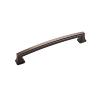 Bridges Pull 160mm Center to Center Oil-Rubbed Bronze Highlighted Hickory Hardware P3235-OBH